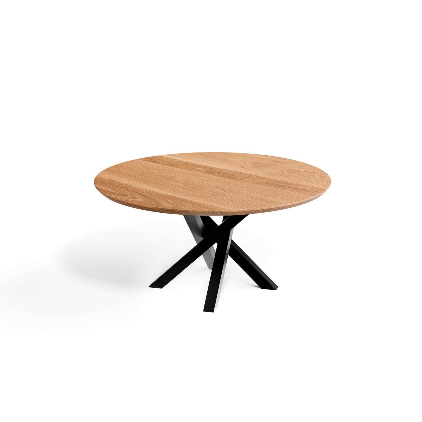 Aubytes Oak Circular Dining Table